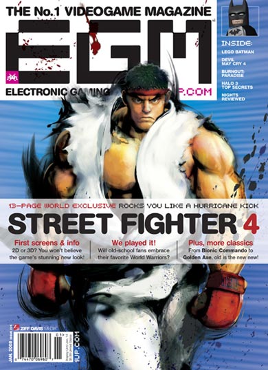 Street Fighter IV EGM Cover