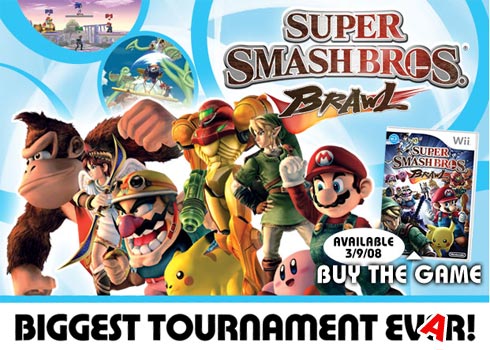 Smash Bros Brawl Tourney Gamestop