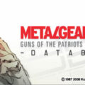 Metal Gear Solid Database Hitting PSN Today…FREE