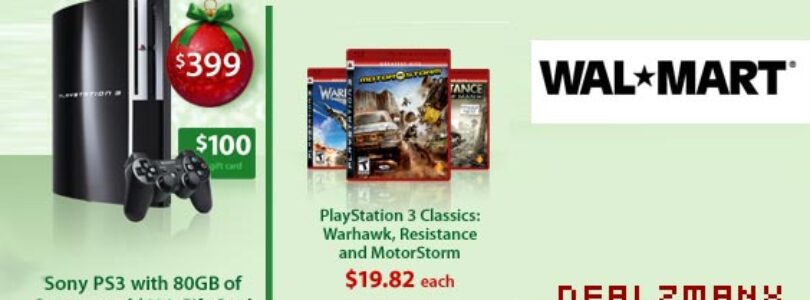 DEALZMANX: 80 GB PlayStation 3 + $100 Gift Card for $399