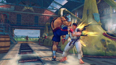 Street Fighter IV screenshot: Sagat vs. Ryu