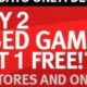 Buy Two Used Games and Get One Used Game Free (GameStop) 12/26 -12/27